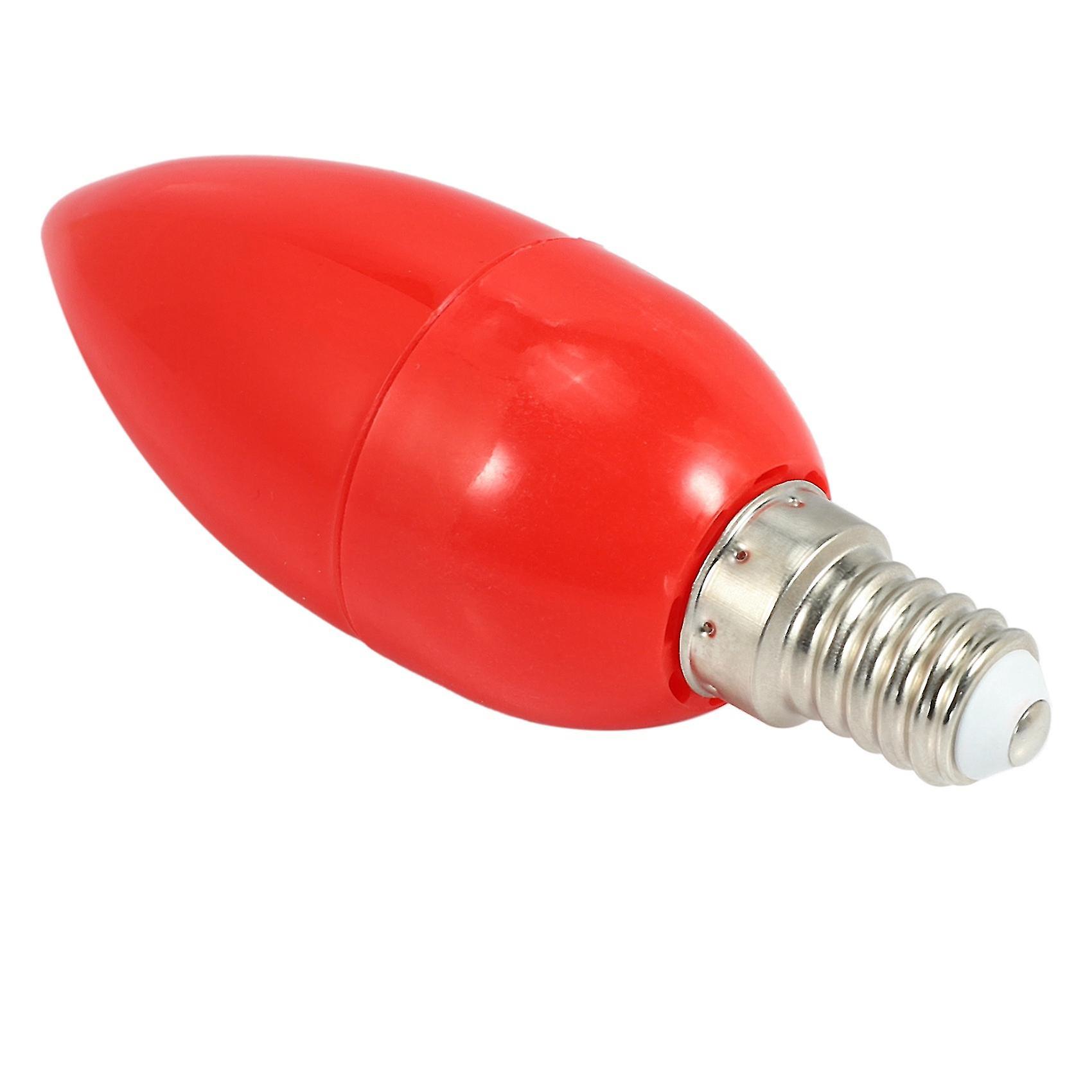 10x Led Candle Light Candle Light Bulbs Red Fortune Lamp God Lights Energy Saving Candle Lights，e14