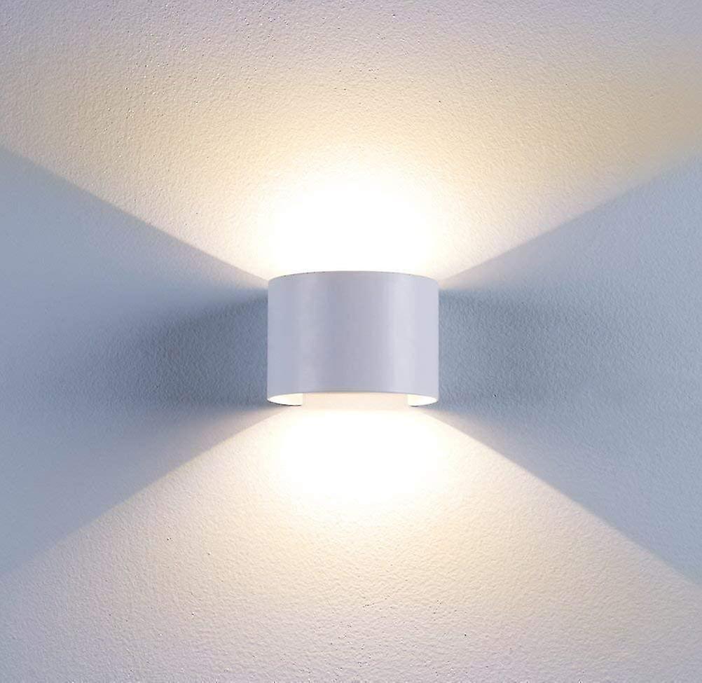 12w Wall Lights Indoor Living Room Wall Lamp Up Down Adjustable Outdoor Waterproof Ip65 Wall Lighting Fixture For Bedroom Hallway Stairwells (white Su