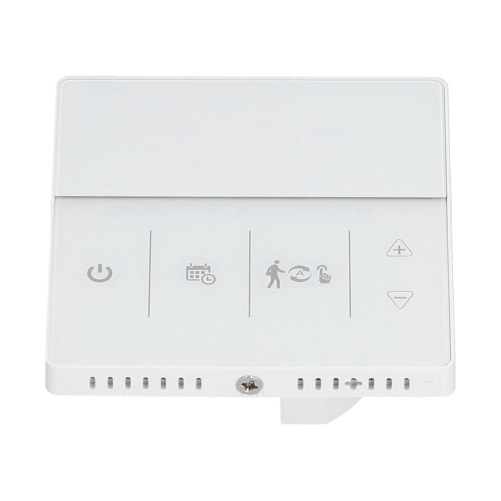 Smart Thermostat Weekly Programmable Voice Switch 10k Sensor Precise Temperature Control Boiler Thermostat For Home16a Electric Heater White 90-240v