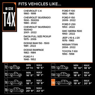 Budge Protector V 249 in. x 70 in. x 70 in. Size T4X Truck Cover 5LTF4X