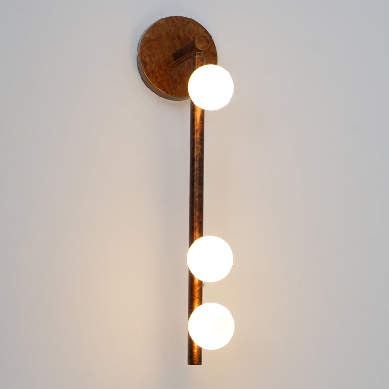 Brass Glass Tube Wall Lamp