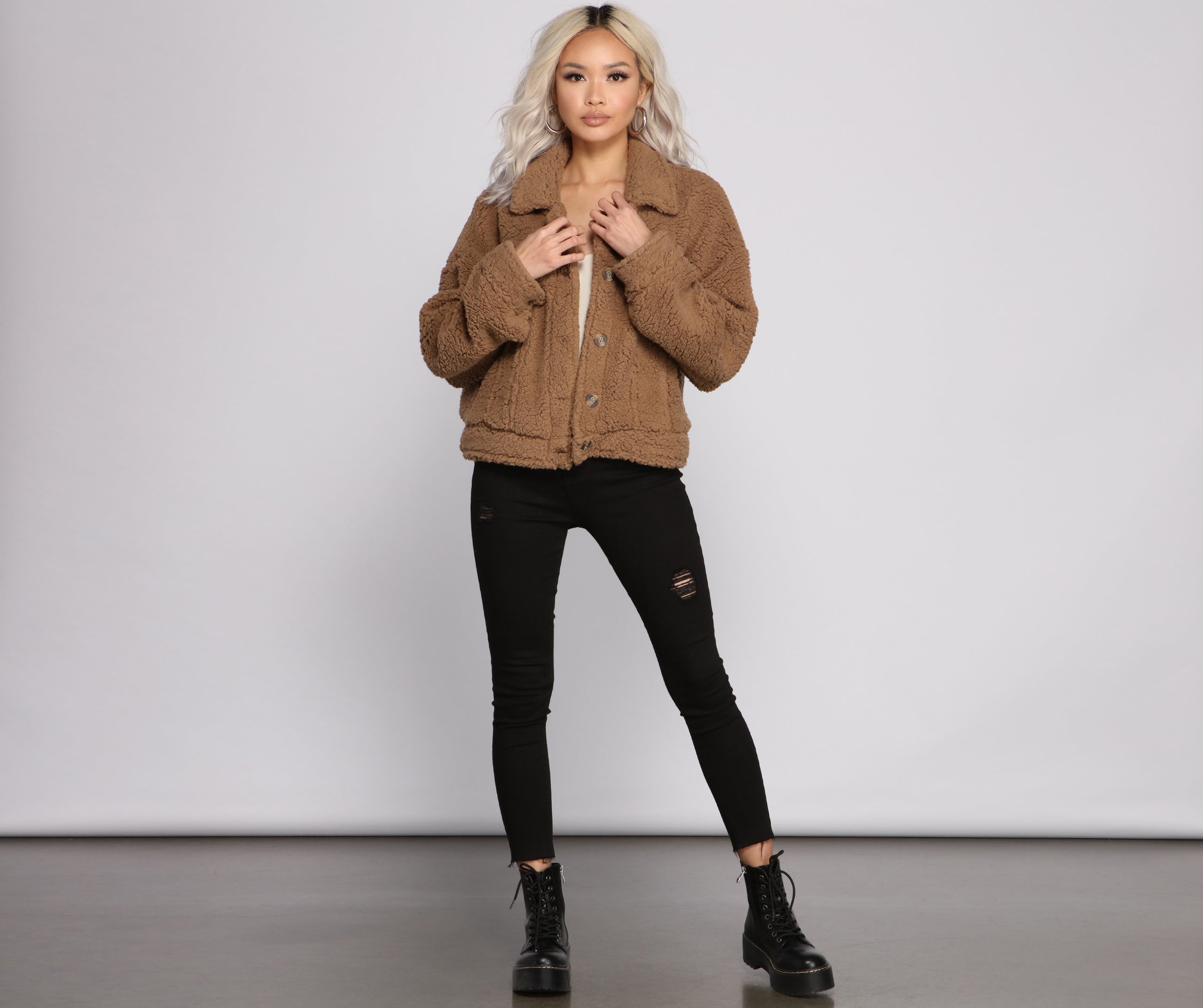 Oversized Faux Fur Teddy Jacket