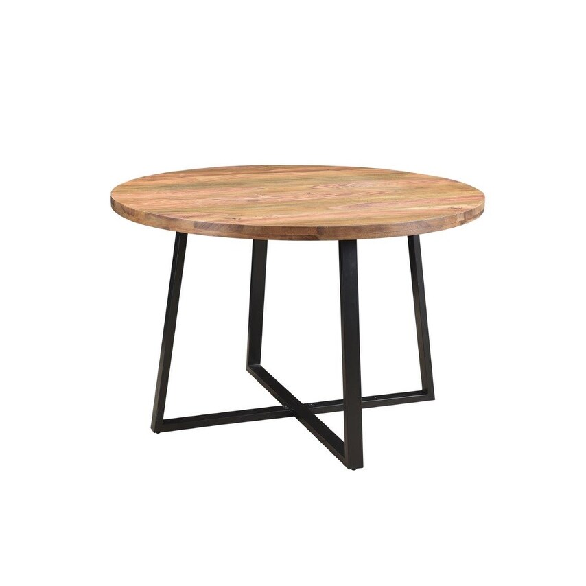 Blossom Sheesham Wood Round Dining Table   48\