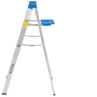 Werner 6 ft. Aluminum Step Ladder with 250 lb. Load Capacity Type I Duty Rating 366