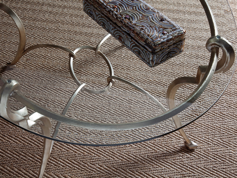 Colette Oval Cocktail Table   Traditional   Coffee Tables   by HedgeApple  Houzz