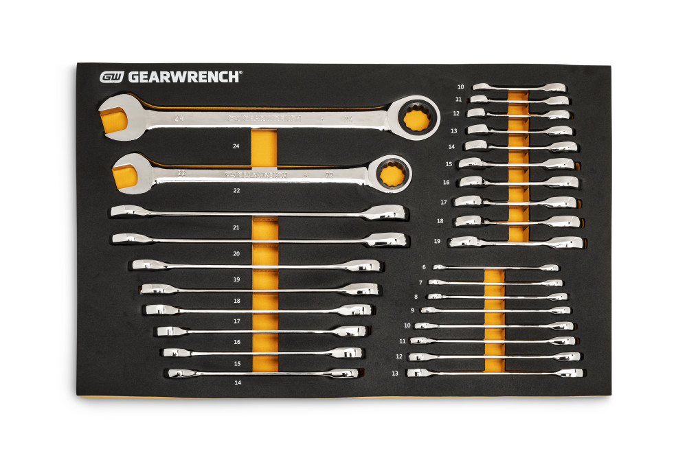 GEARWRENCH Metric Ratcheting Wrench Set 28pc 86527 from GEARWRENCH