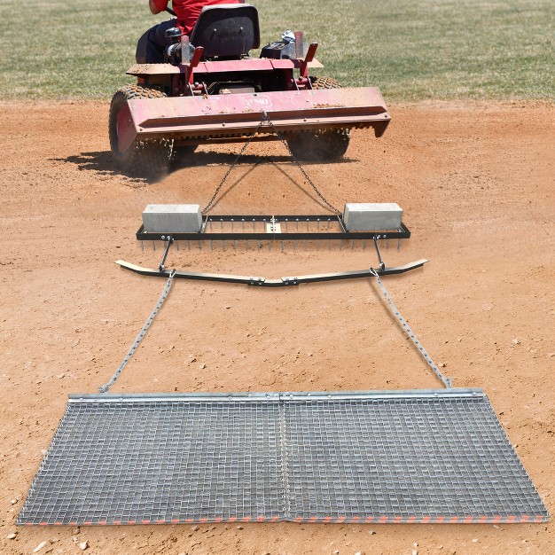 Yard Tuff 6 x27 Spike Drag With Surface Leveling Bar And Drag Mat For Atv utvs