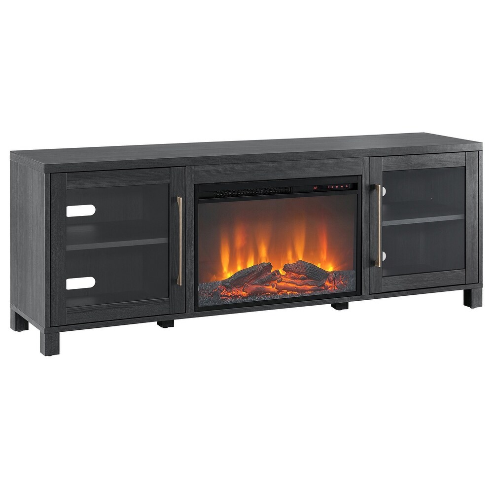 Quincy TV Stand with Fireplace Insert