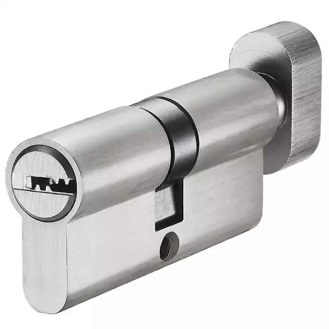 European Cylinder Lock Thumb Turn (70mm)， Euro Cylinder Lock， Shockproof， Anti-drill， Anti-pick With Key， High Security For All Types Of Doors， One Pi