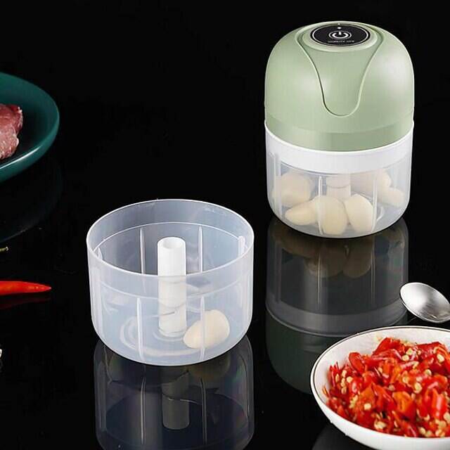 100/250ml Electric Mini USB Garlic Masher Wireless Garlic Grinder Press Mincer Vegetable Chili Meat Grinder Food Chopper Kitchen Tools