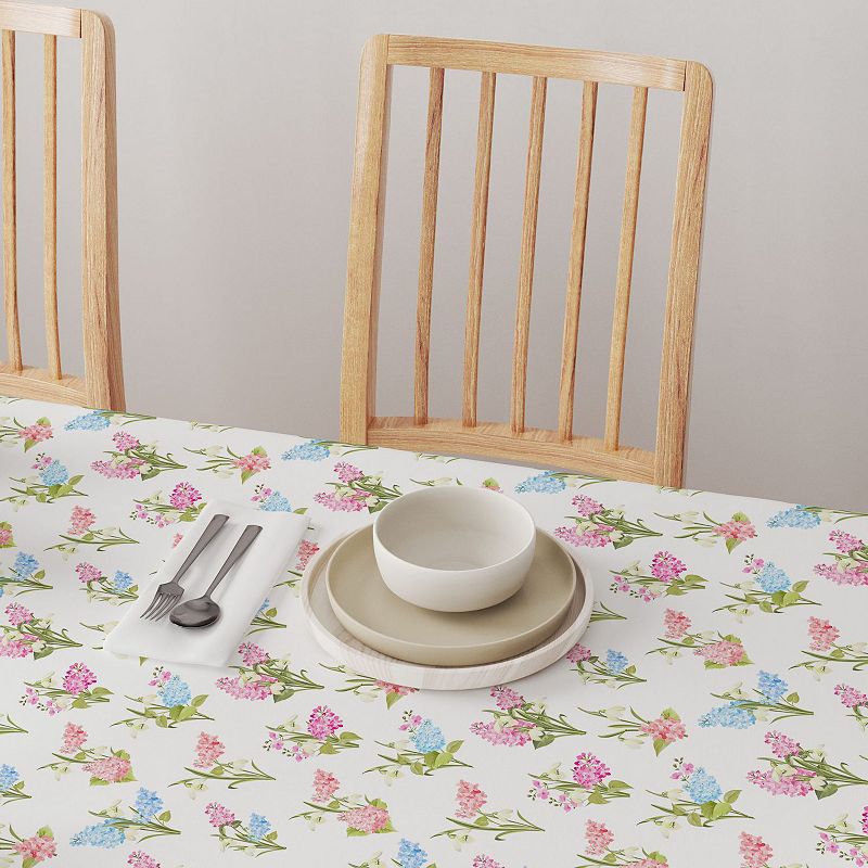 Square Tablecloth， 100% Polyester， 60x60， Garden Grown Flowers