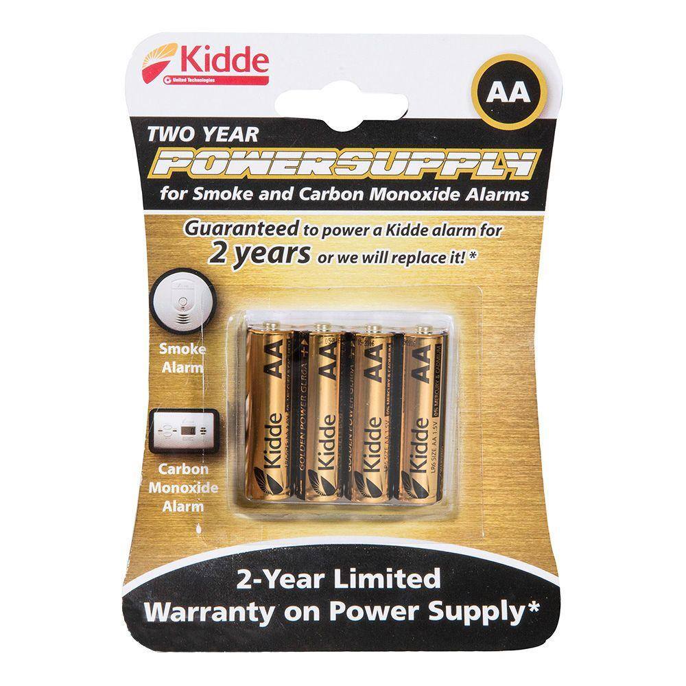 Kidde AA Smoke Detector Replacement Batteries 21026968