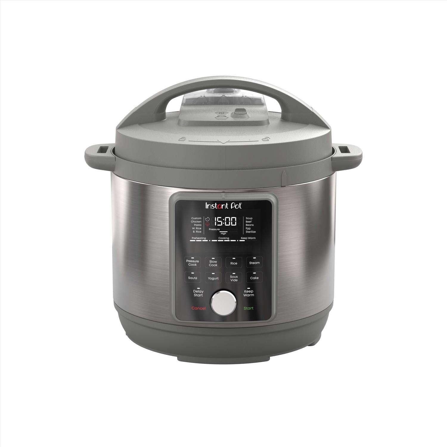 Instant Pot Duo Plus Stainless Steel Digital Pressure Cooker 6 qt Black/Silver