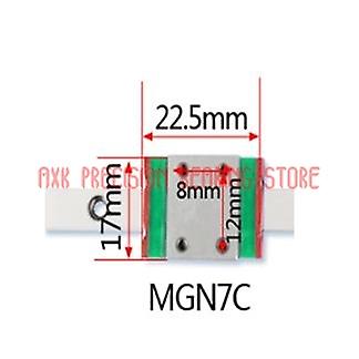 Cnc Router Parts Free Shipping For 7mm Linear Guide Mgn7 L= 300mm Rail Way + Mgn7c Or Mgn7h Long Carriage For Cnc X Y Z Axis