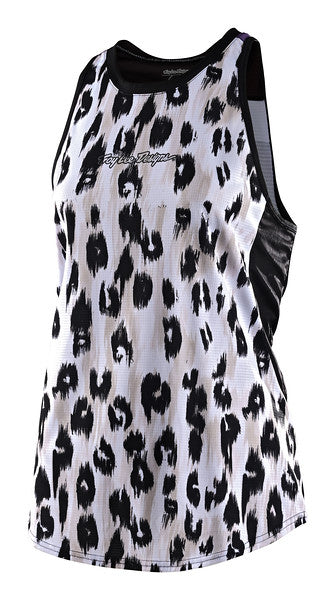 Troy Lee Designs Luxe Tank - Womens - Wild Cat - White