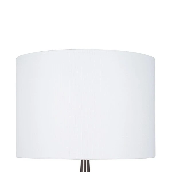 Brushed Nickel Fluted Table Lamp