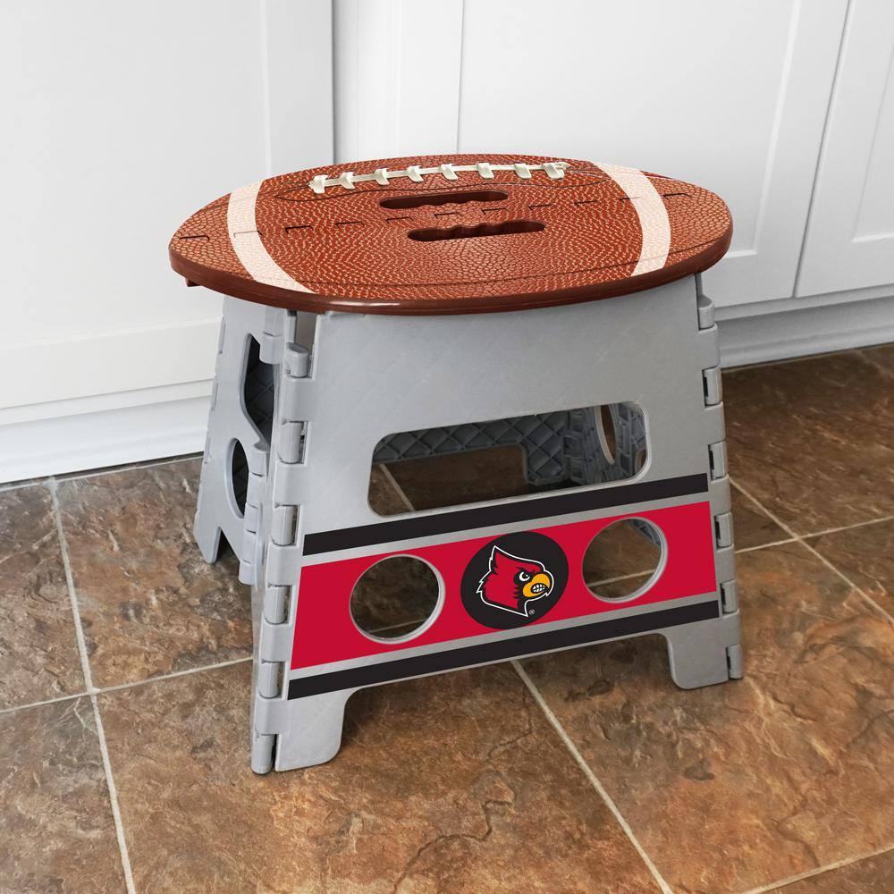 FANMATS NCAA University of Louisville Plastic Folding Step Stool 24585