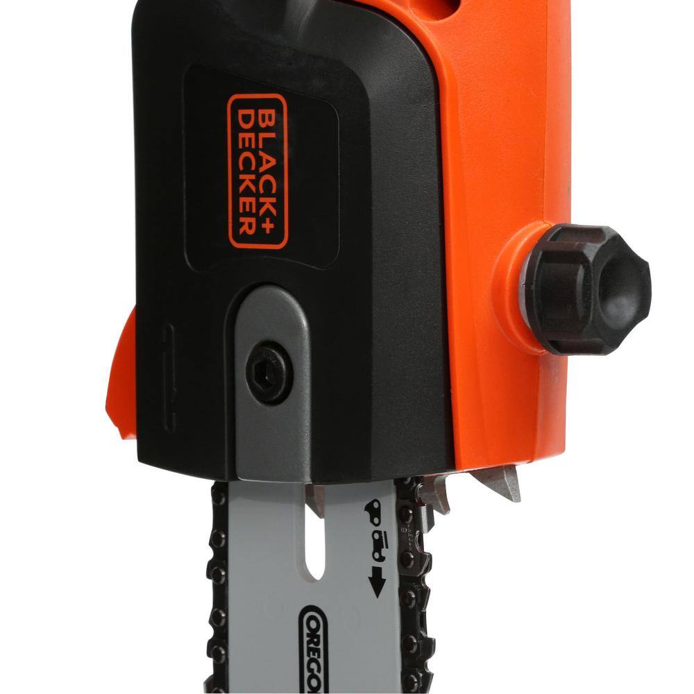 BLACK+DECKER 10 in. 6.5 AMP Corded Electric Pole Saw with Automatic Oiler PP610