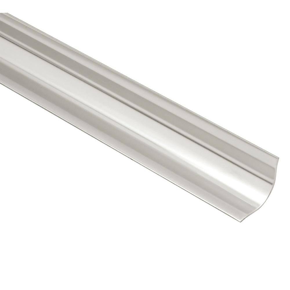 Schluter Systems ECK-KHK Brushed Stainless Steel 916 in. x 8 ft. 2-12 in. Metal Corner Tile Edging Trim KHK15EB