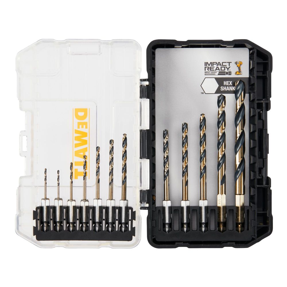 DEWALT BLACK and GOLD IMPACT READY Metal Drill Bit 12pc Set DWAH1182 from DEWALT