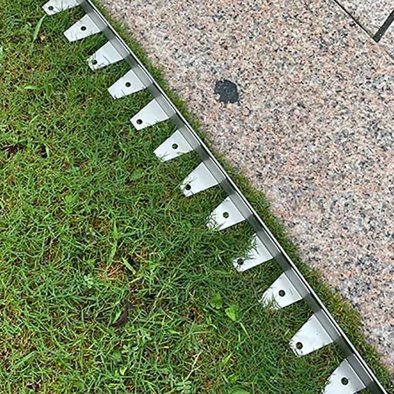 JNZ Manufacturer Supply Landscape Tools Accessories Easy Assemble Metal Garden Bordering Edging Stainless Steel Lawn Edging