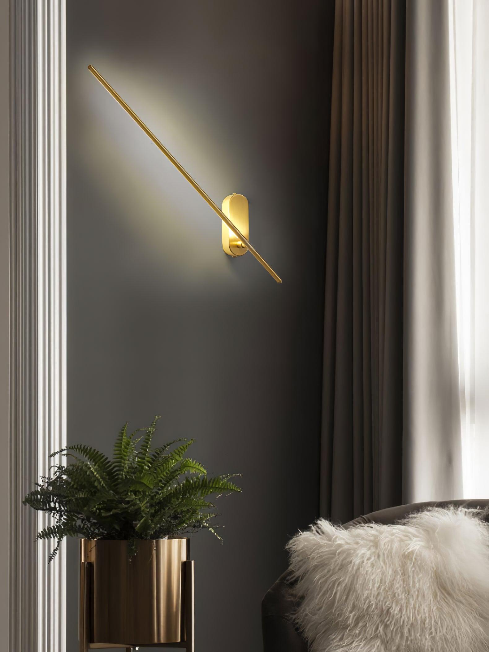 Stick Shaped Metal Sconce