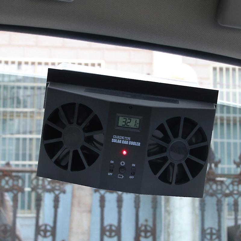 Solar Powered Car Exhaust Fan Car Ventilator Cools Down And Eliminates Peculiar Smell Window Mounting For Most Cars Fan