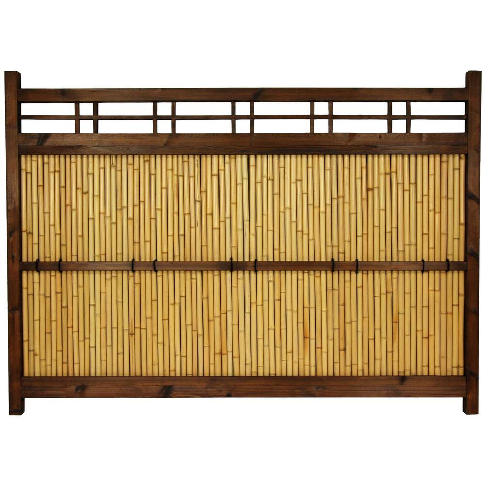 Oriental Furniture 47 in. Bamboo Garden Fence WD97132-4x5