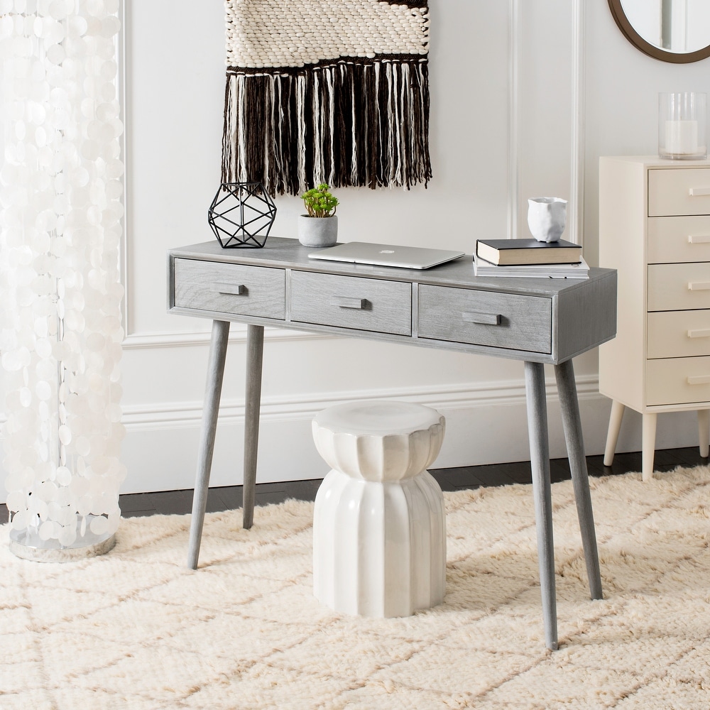 SAFAVIEH Albus Slate Grey 3 drawer Console Table   41.8\