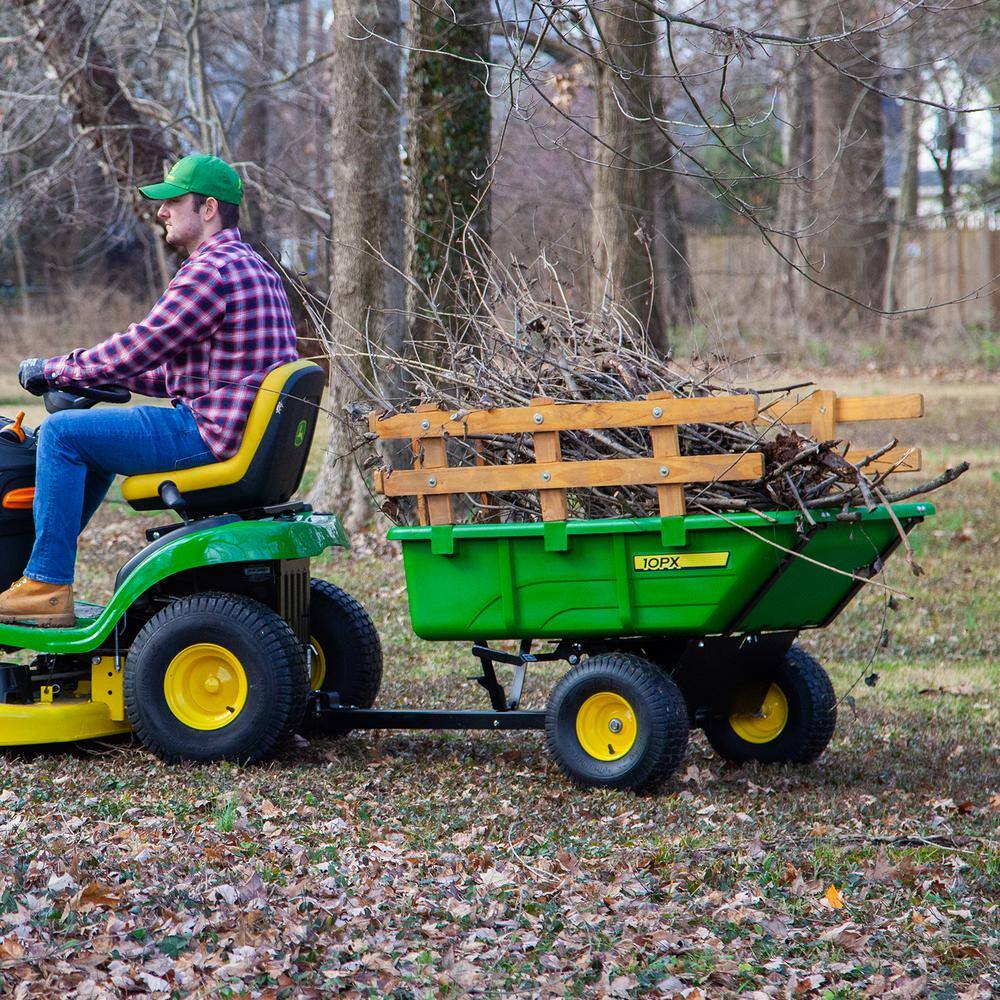 John Deere PCT-10PXJD 650 lbs. 10 cu. ft. Poly Cart with 180° Full Dump