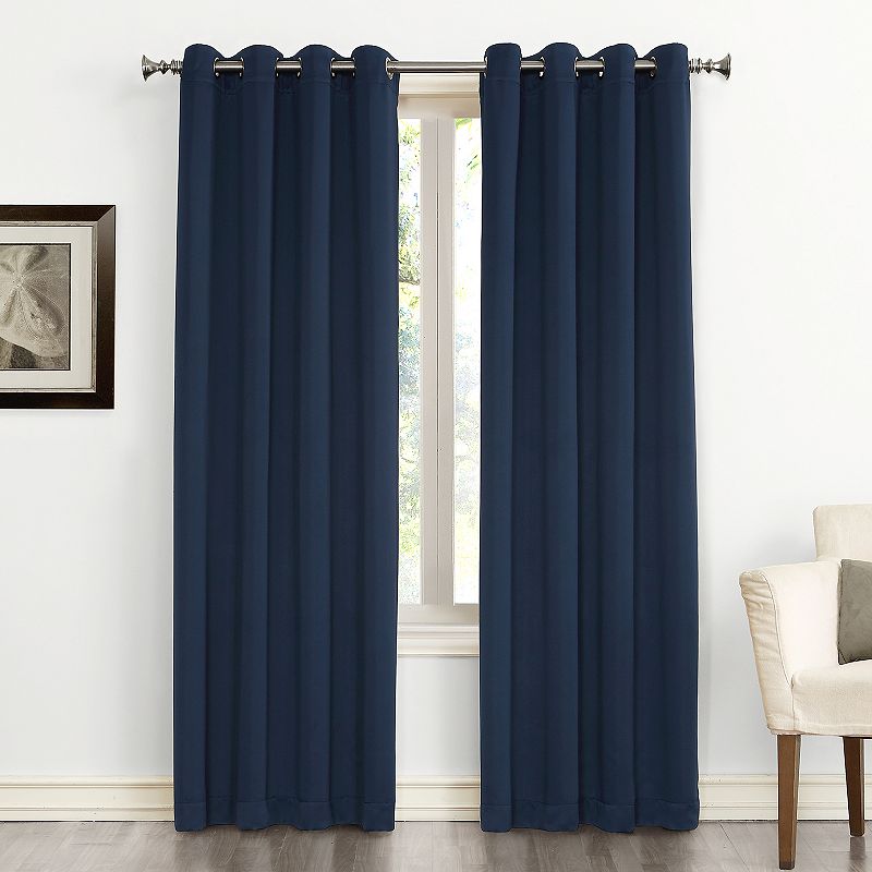 Sun Zero 1-Panel Ludlow Blackout Grommet Window Curtain