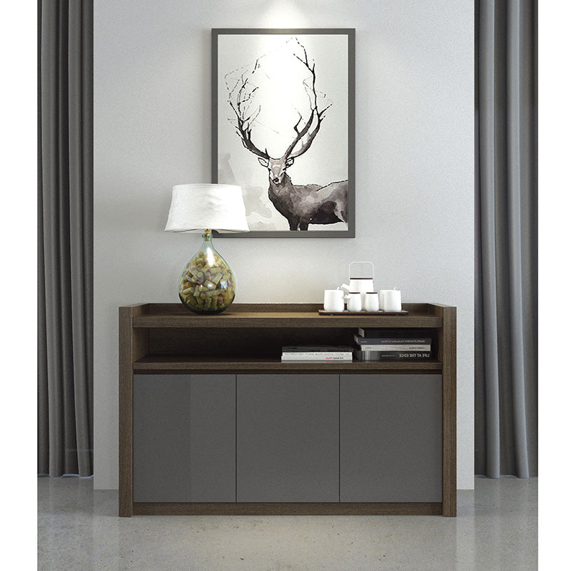 CARTER Credenza/ Sideboard  1.3M - Coffee & Grey