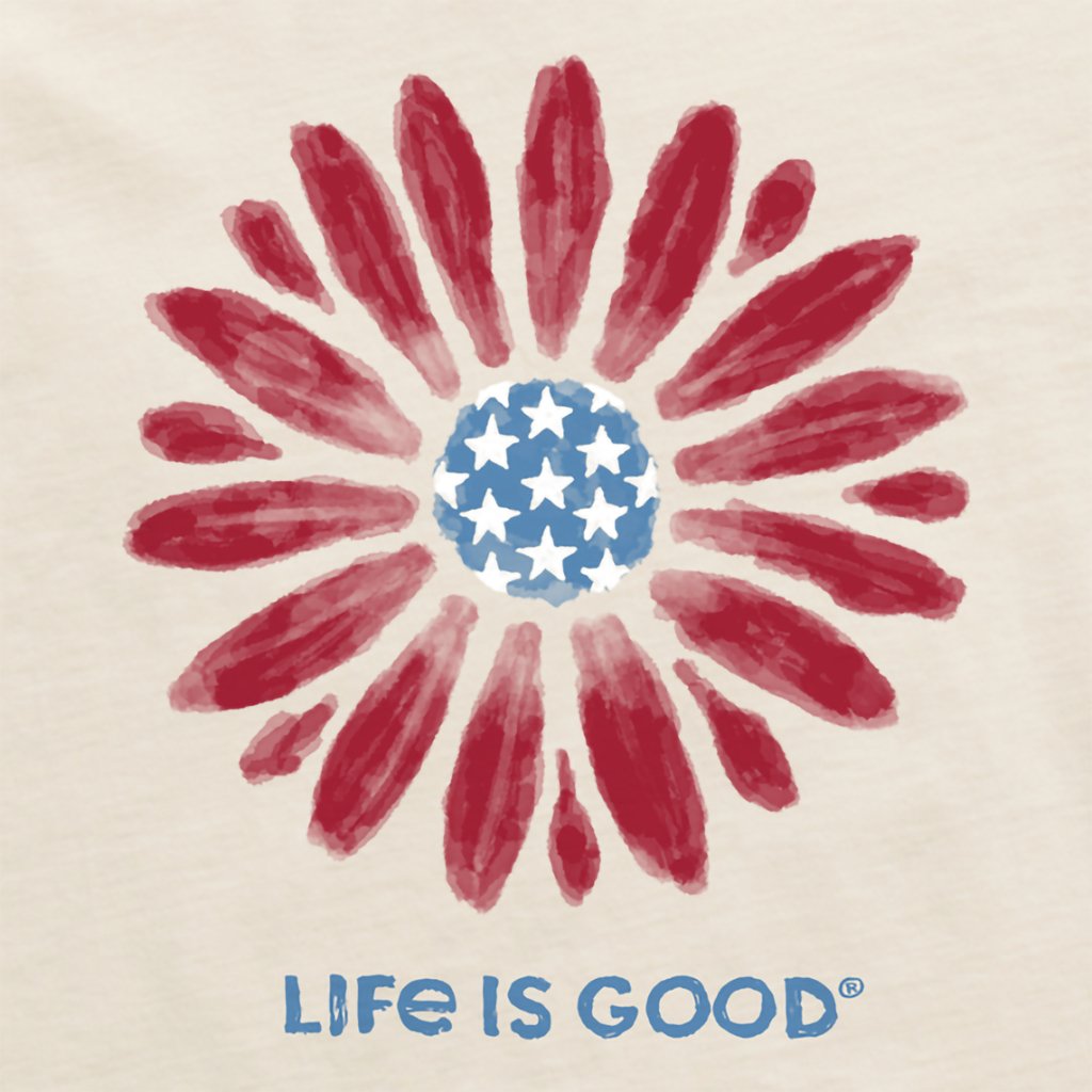 Life Is Good  Women's Americana Daisy Crusher-LITE Tee