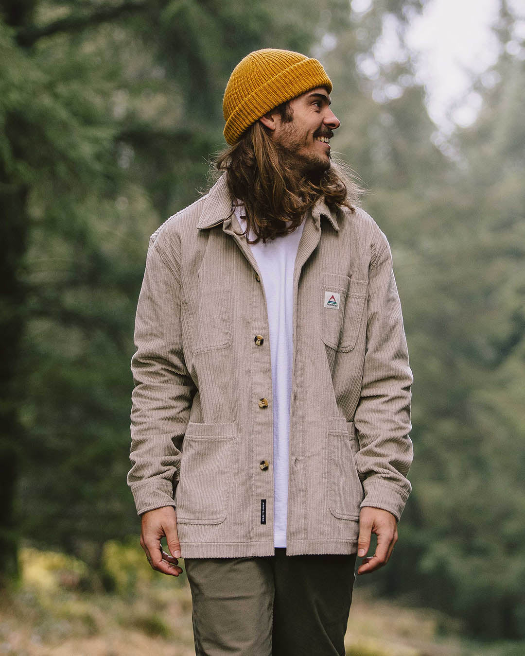 Balsa Cord Overshirt - Feather