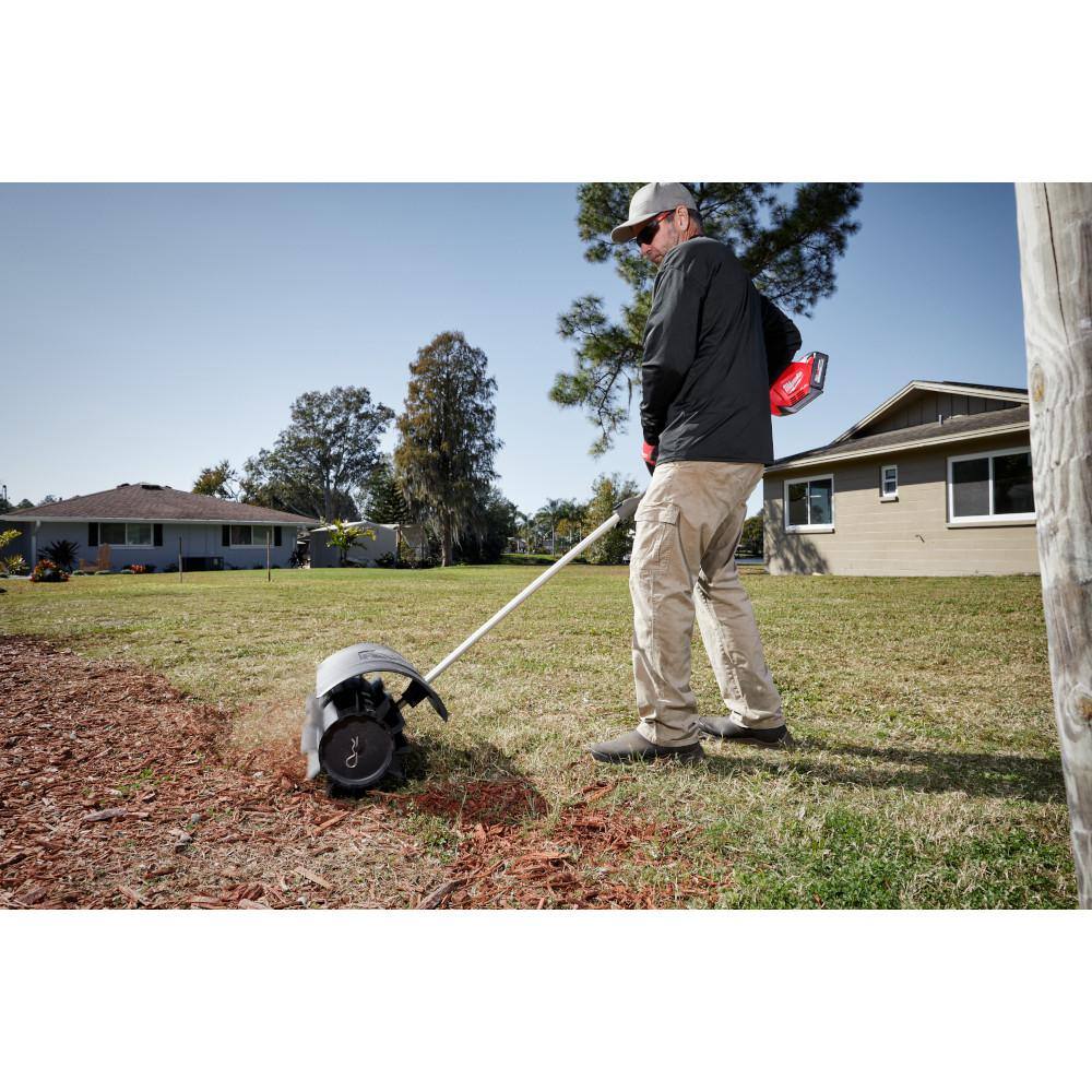 MW M18 FUEL 18V Lithium-Ion Brushless Cordless QUIK-LOK String Grass Trimmer with M18 Rubber Broom  Pole Saw Attachments 2825-20ST-49-16-2740-49-16-2720