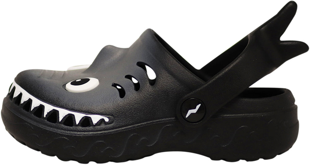 NORTY Toddler Boys Comfort Clogs Male Ankle Strap Sandals Black Shark