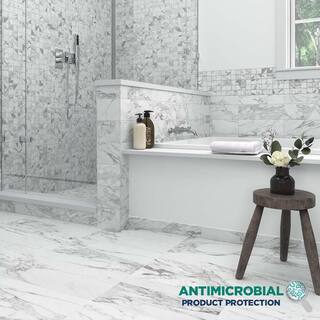 Marazzi EpicClean Milton Arabescato Marble 12 in. x 24 in. Glazed Porcelain Floor and Wall Tile (15.6 sq. ft.Case) ML401224ECHD1P6