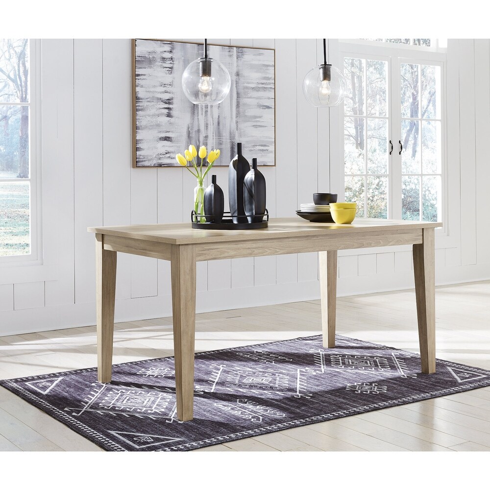 Signature Design by Ashley Gleanville Light Brown Dining Table   60\