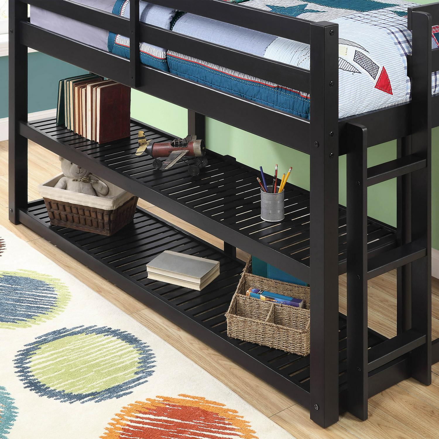 Better Homes and Gardens Greer Twin Loft Storage Bed Black  Crowdfused