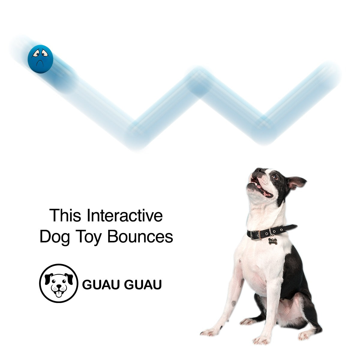 GUAU GUAU DOG TOYS SQUEAK LATEX RUBBER FETCH DOG BALLS FOR AGGRESSIVE CHEWERS FOR SMALL MEDIUM AND PUPPY