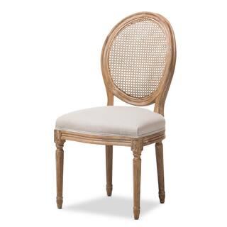 Baxton Studio Adelia Beige Fabric Upholstered Dining Chair 28862-7335-HD