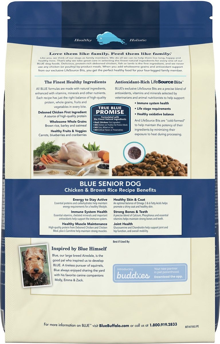 Blue Buffalo Life Protection Formula Senior Chicken and Brown Rice Recipe Dry Dog Food