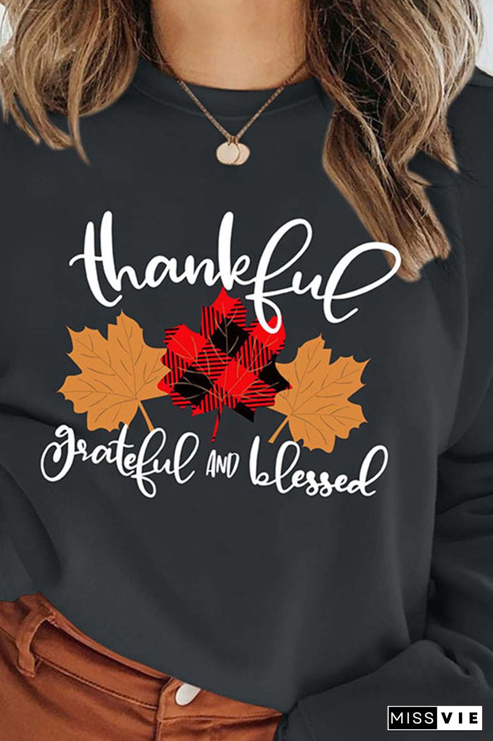 Thankful, Grateful, Blessed Sweatshirt Wholesale