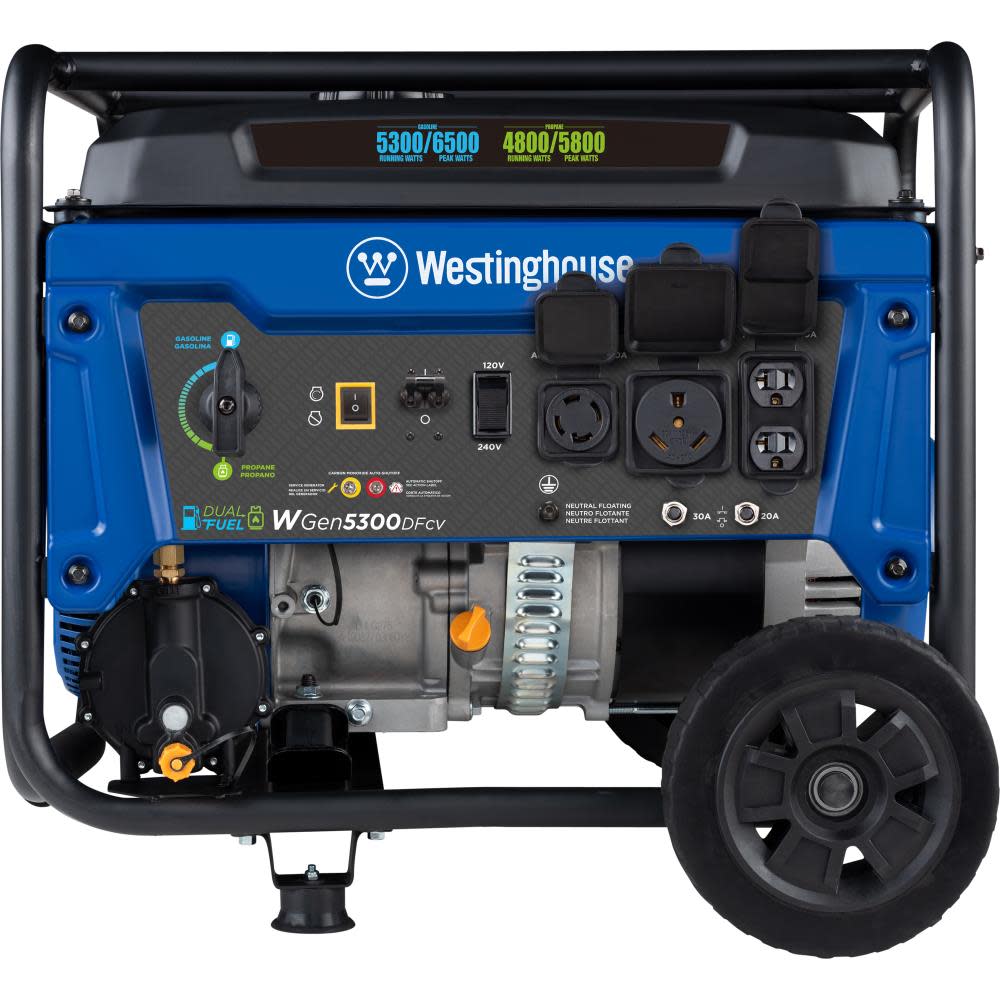 Westinghouse Dual Fuel Portable Generator with CO Sensor ;