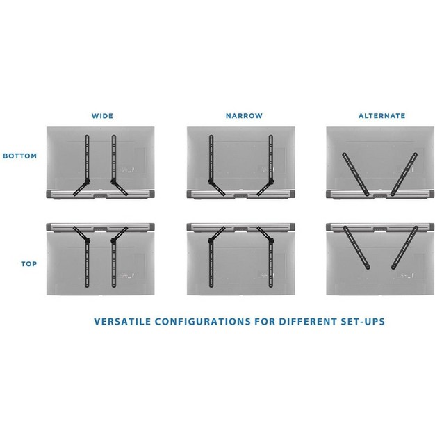 Mount it Universal Sound Bar Tv Mount Bracket For Mounting Above amp Under Tv For Sonos   Vizio Adjustable Arm Fits 23 To 65 Inch Tvs