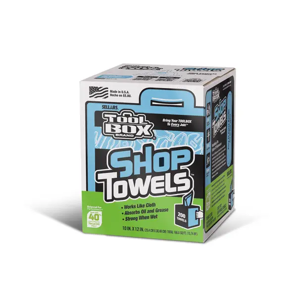 Sellars 200 Count TOOLBOX Blue Shop Towels