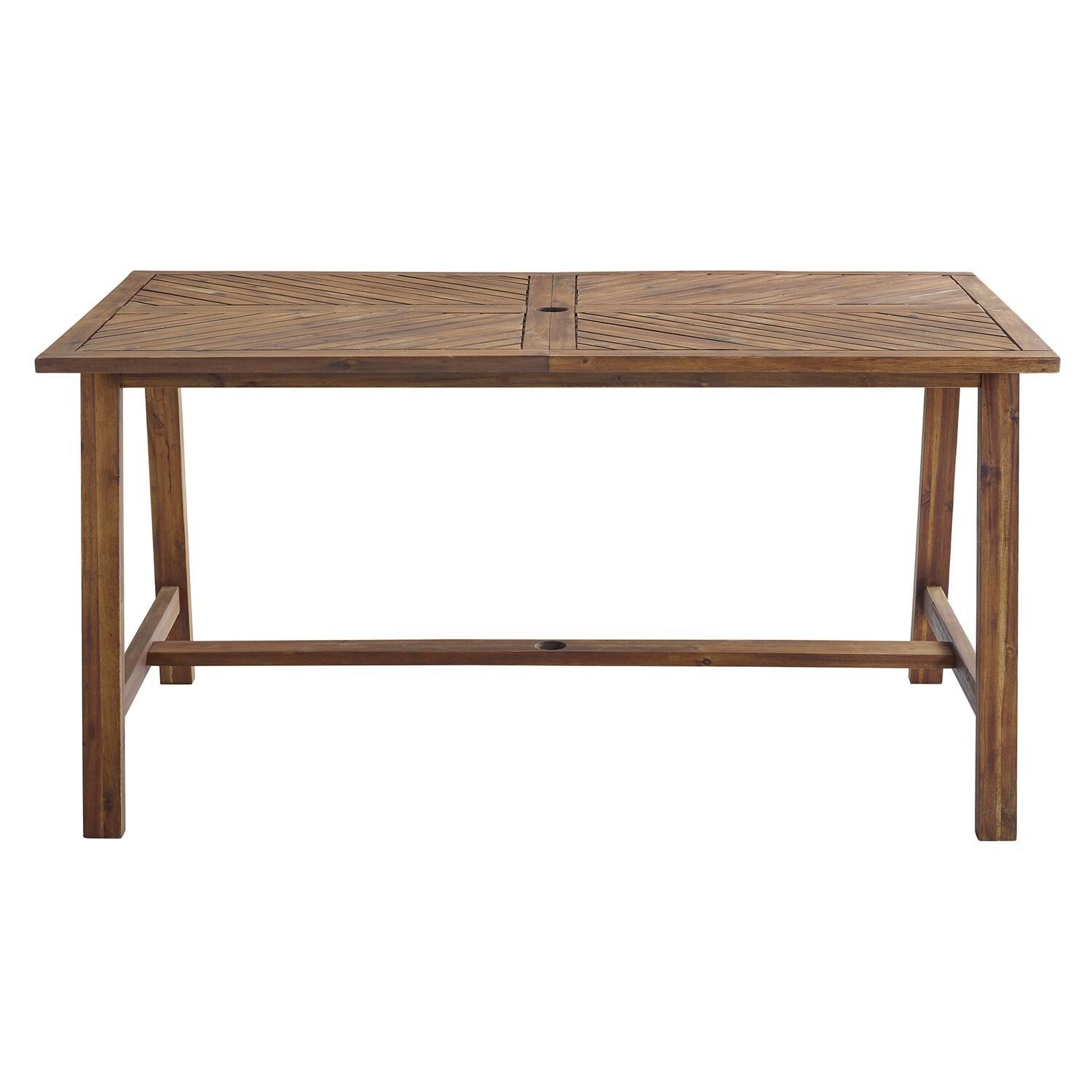 Ultimate Patio Wishlake 60 X 35 Inch Rectangular Acacia Patio Dining Table