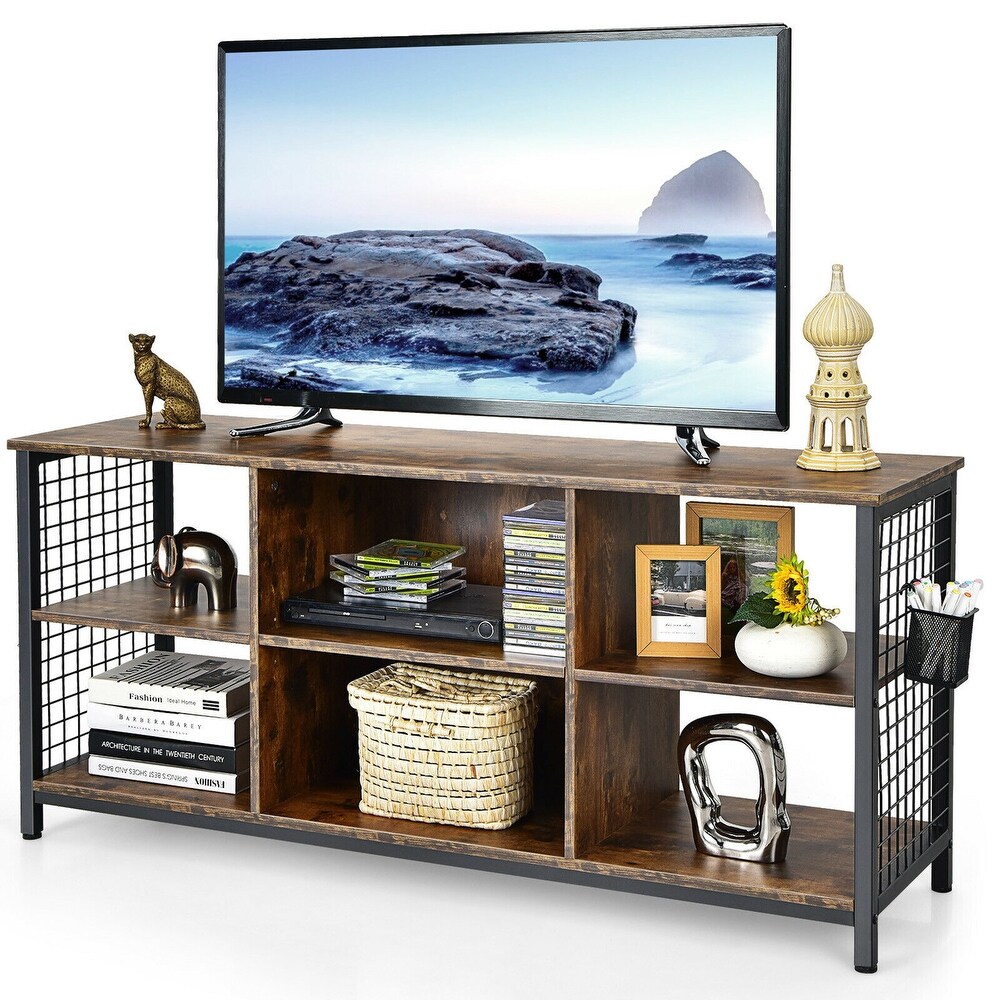 Gymax 3 Tier TV Stand for TV's up to 65'' Entertainment Media Center