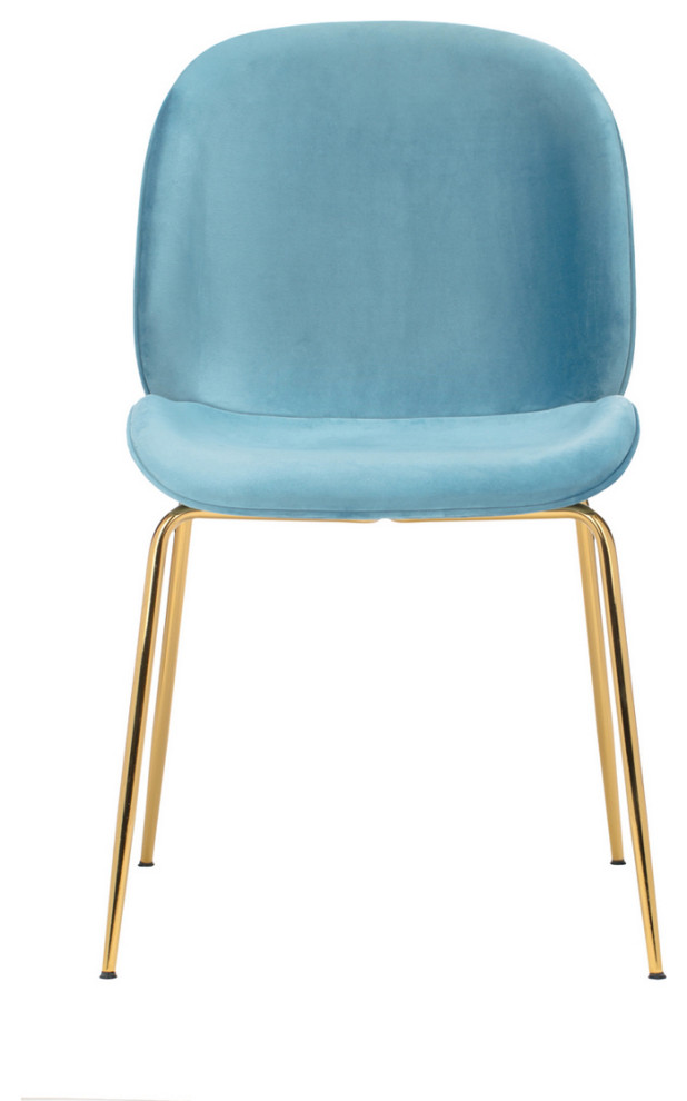 Pony Series Glamorous Fabric Upholstered Side/Dining Accent Chair   Midcentury   Dining Chairs   by Ariel Block  Houzz