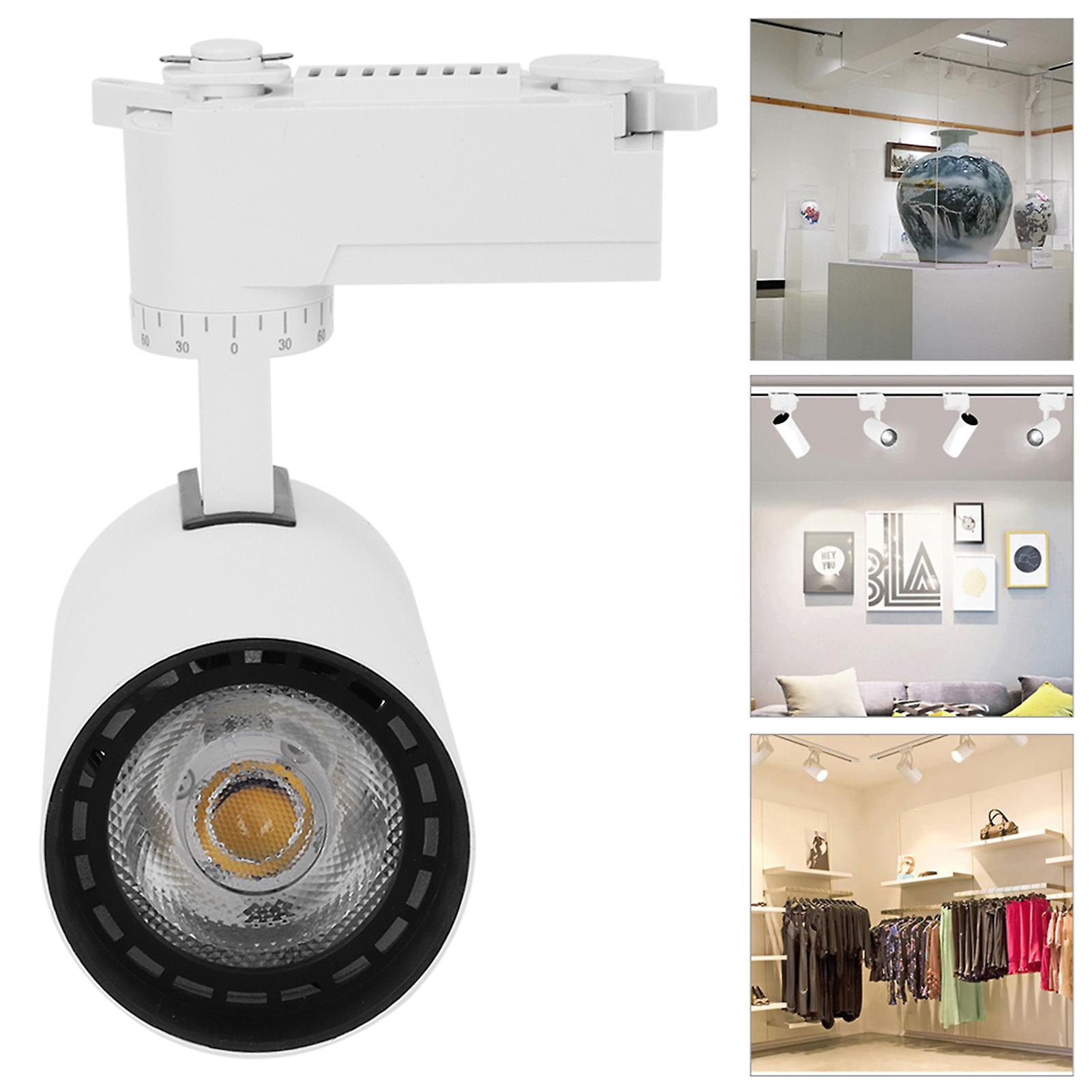 AC220V 20W 4000K Adjustable Angle LED Spotlight Track Light for Wall Art Exhibition Large